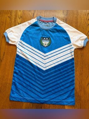 Xara Argentina International IV Jersey # 5 Eysa Blue Chevron Youth Small